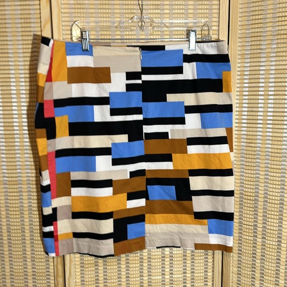 New York & Company Stretch Color Block Multicolored Pencil Skirt 18 - Picture 7 of 16